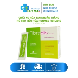 Chất Xơ Hòa Tan Nhuận Tràng Hỗ Trợ Tiêu Hoá Hunmed Fibradis Hộp*14G