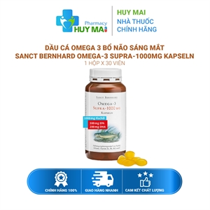 Dầu Cá Omega-3 Bổ Não Sáng Mắt Sanct Bernhard Omega-3 Supra-1000mg Kapseln 30v