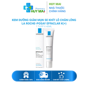 Kem Dưỡng Giảm Mụn Se Khít Lỗ Chân Lông La Roche-Posay Effaclar K(+) 40ml