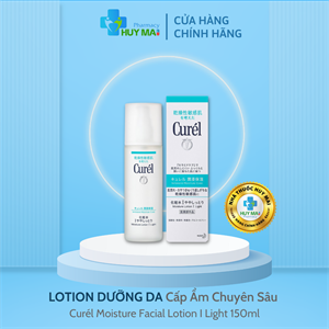 Lotion Dưỡng Da Cấp Ẩm Chuyên Sâu Curél Moisture Facial Lotion I Light 150ml