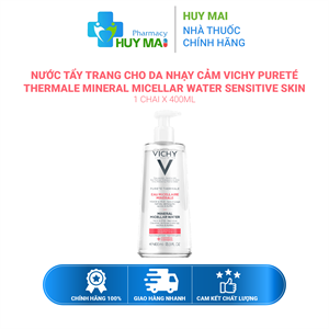 Nước Tẩy Trang Cho Da Nhạy Cảm Vichy Thermale Mineral Micellar Water 400ml