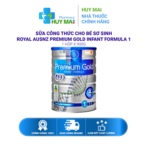 Sữa Công Thức Cho Bé Sơ Sinh Royal Ausnz Premium Gold Infant Formula 900g