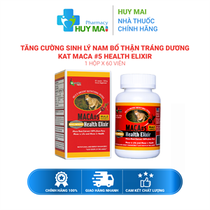 Tăng Cường Sinh Lý Nam Bổ Thận Tráng Dương Maca #5 Health Elixir 60 viên