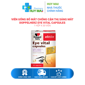 Viên Uống Bổ Mắt Chống Cận Thị Sáng Mắt Doppel herz Eye Vital Capsules 30 viên