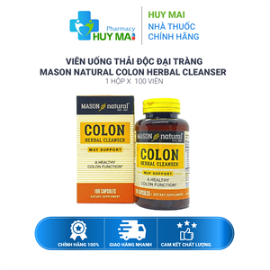 Viên Uống Thải Độc Đại Tràng Mason Natural Colon Herbal Cleanser 100 viên