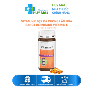 Vitamin E Đẹp Da Chống Lão Hóa Sanct BernHard Lọ 30 Viên