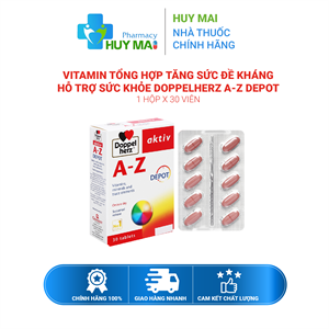 Vitamin Tổng Hợp Tăng Sức Đề Kháng Hỗ Trợ Sức Khoẻ A-Z Depot Doppel Herz 30v