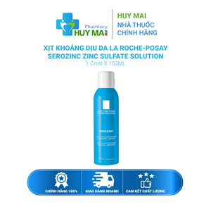 Xịt Khoáng Dịu Da La Roche-Posay Serozinc Zinc Sulfate Solution Chai 150ml